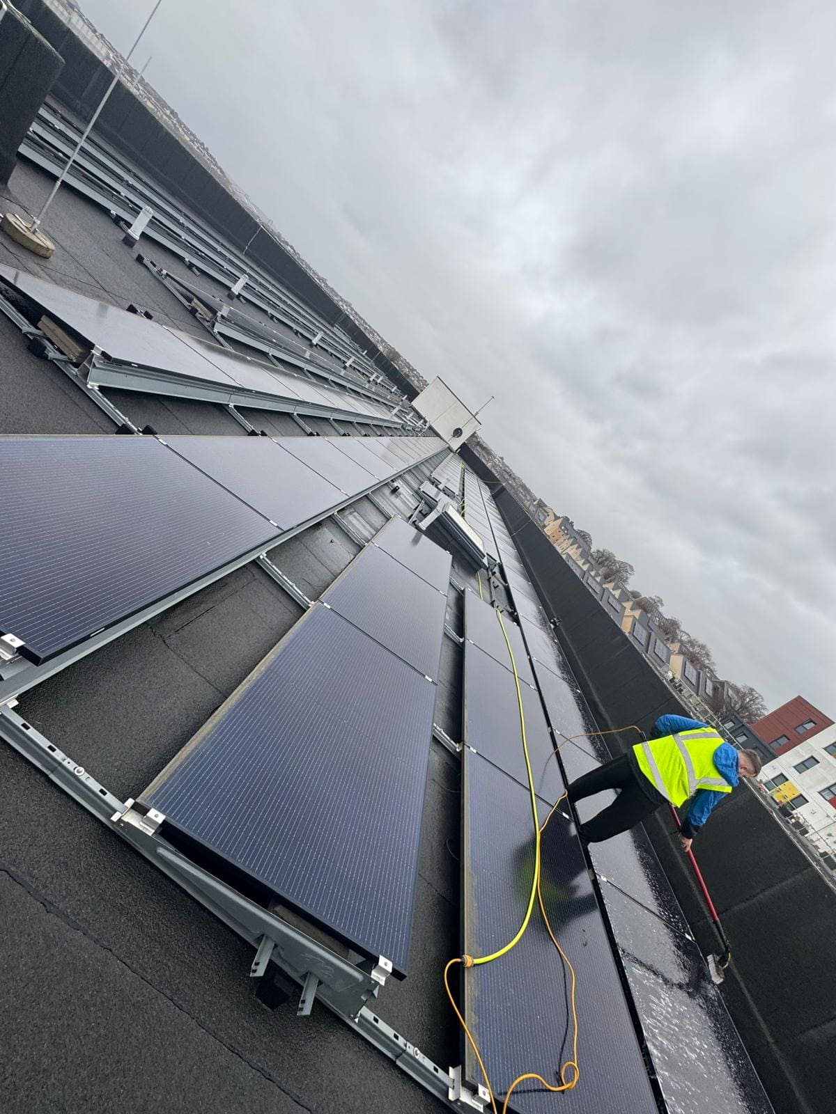 Professional solar panel cleaning services in Plymouth and Devon by Scrub & Shine Southwest