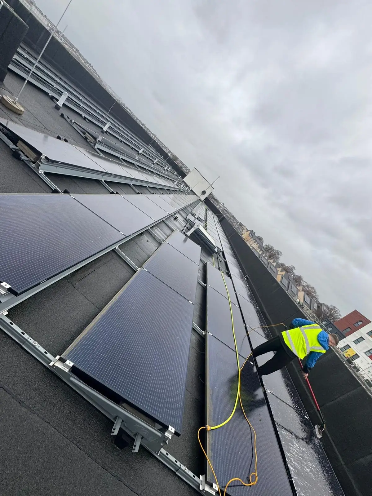 Professional solar panel cleaning service in Plymouth, Devon