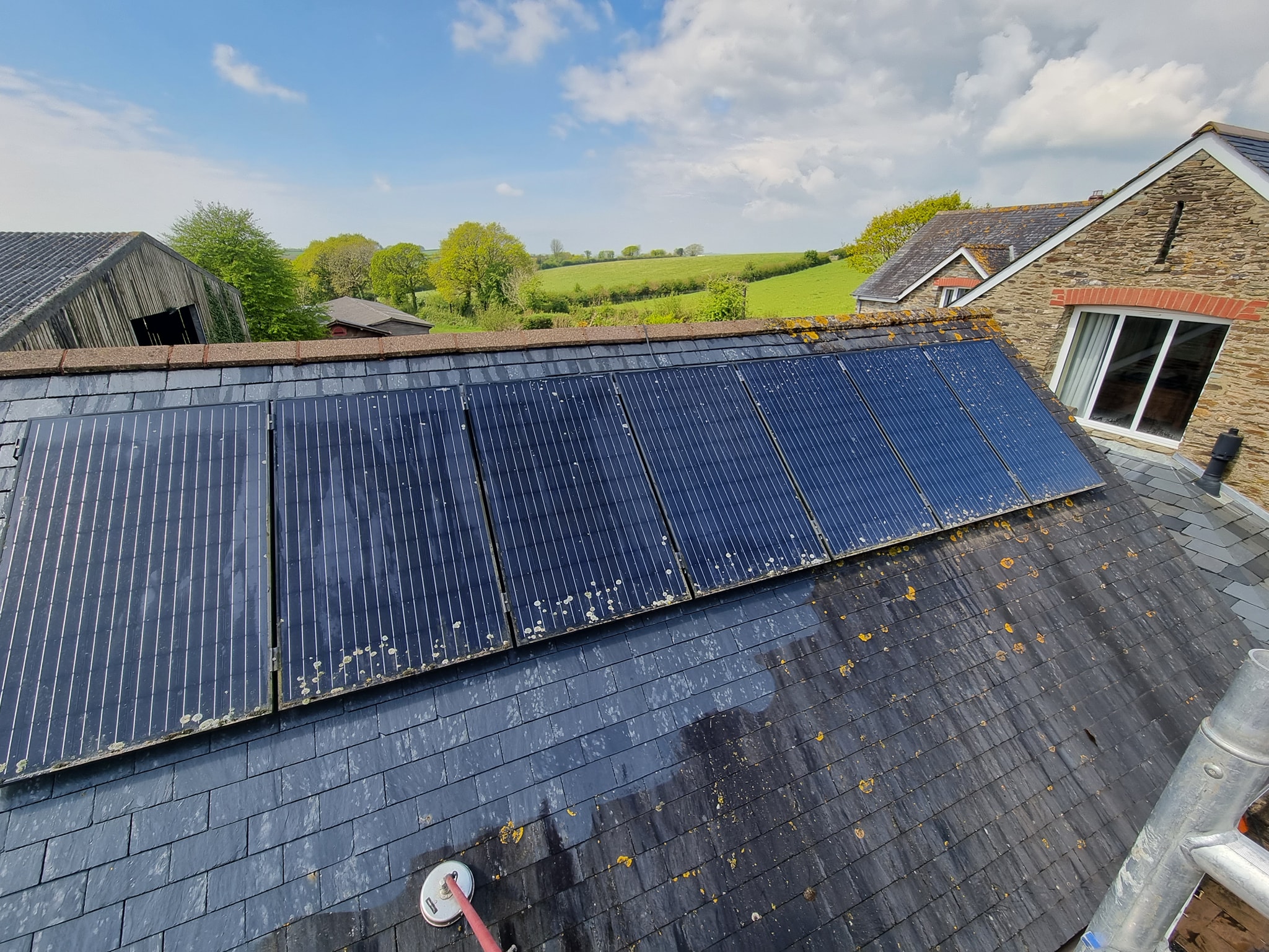 exterior cleaning service - solar panels 